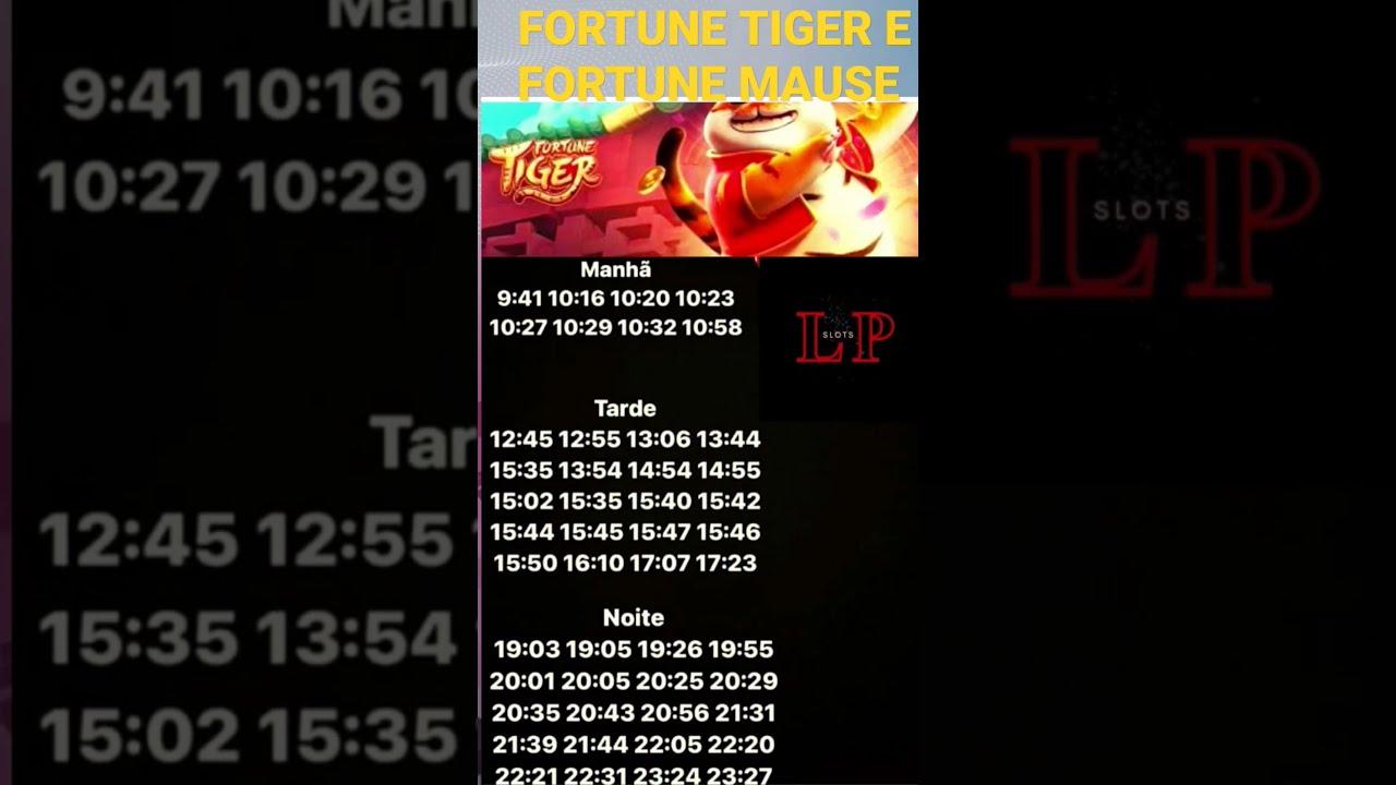 SLOT FORTUNE TIGER O MELHOR HORÁRIO PARA JOGAR E GANHAR DINHEIRO!! 