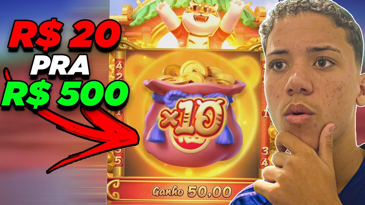 FORTUNE TIGER GANHAR DINHEIRO - COMO JOGAR COM BANCA BAIXA NO JOGO DO TIGRE  !! 20 pra 200